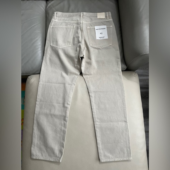 NWT - Massimo Dutti Women’s Premium High Rise Straight Jeans - Size 10 - Picture 4 of 9